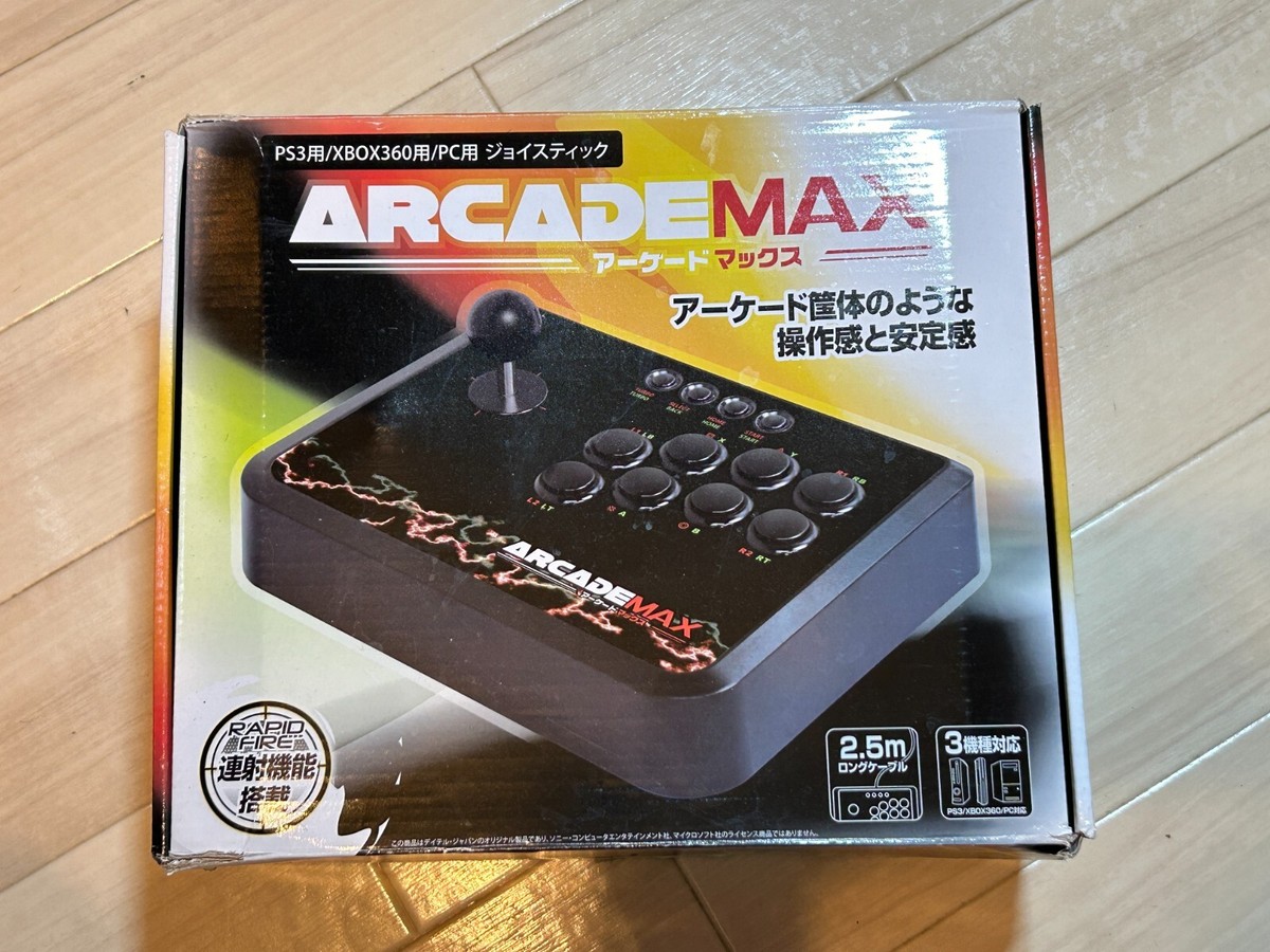 Hori Arcade Max Fight Stick USB Controller Xbox 360 PS3 PC