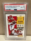 2018 Panini Contenders Patrick Mahomes II #51 PSA 8