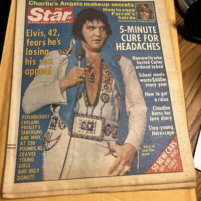 The STAR April 12 1977 Elvis Presley fears losing sex appeal  