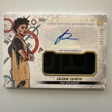 Jalen Lewis 2022-23 Topps 3/149 Inception OTE Game Worn Patch Auto #IARC-JL2