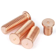 20Pcs M6 Copper-plated Spot welding screws stud weld nails column bolt 8mm-60mm