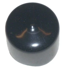 10 Black Pipe Caps S CAPS-1.000-1.000-0.060-701-89-BLACK USA Made