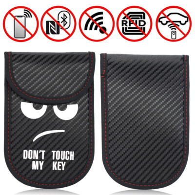 X2 Faraday Bag for Key Fob Car RFID Signal Blocking Anti-Theft Pouch Protector