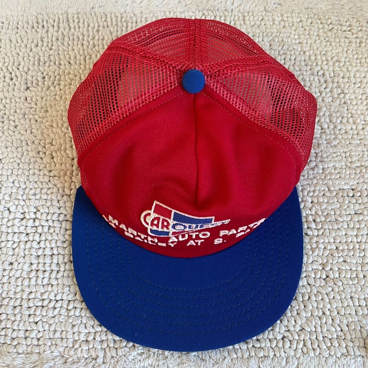 90S VINTAGE AUTO PARTS MESH SNAPBACK TRUCKER HAT ADULT OSFA