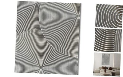  Art Contemporary Minimalist White Texture Art Oil Painting 45x30 inch Nkhb183