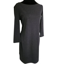 Old Navy Charcoal Gray Long Sleeve Knit Midi Dress NWT Size M