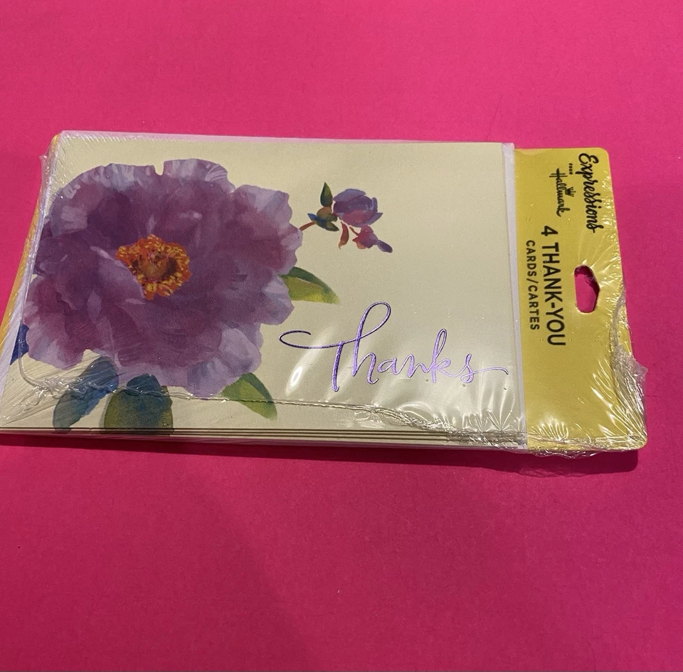 20 notas de agradecimiento surtidas en 4 paquetes con sobres por sello/interior en blanco Foto 2 de 4