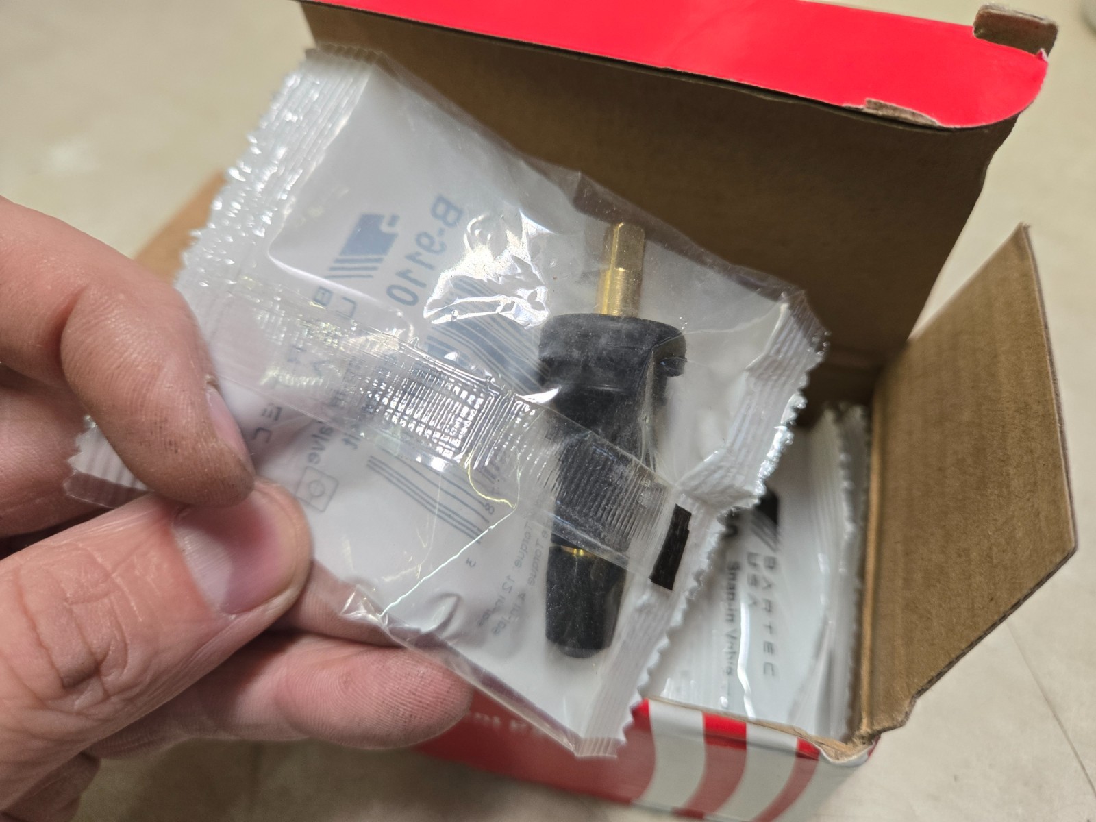 (QTY 10) Bartec USA Rite Sensor Snap-In Valve B-9110  fits VS65 20635