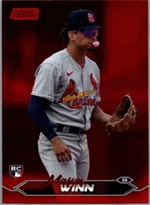 Topps 2024 Stadium Club #264 Masyn Winn Red Foil St. Louis Cardinals Rookie
