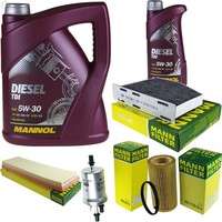 Mann Inspektionspaket 6L Mannol Diesel Tdi 5W-30 FüR Vw Jetta Iv 2.5