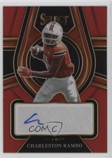 2022 Select Draft Picks Rookie Signatures Red Prizm Charleston Rambo Auto 0hl9
