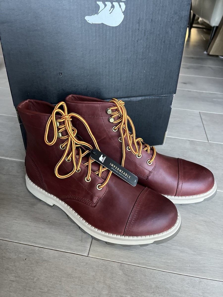 New SOREL Madson II Chore Waterproof Boot Men SPICE MAJOR Sz 8 M