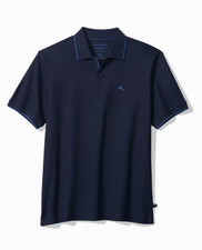 Tommy Bahama Emfielder Johnny Collar IslandZone  Polo - Blue Note NEW