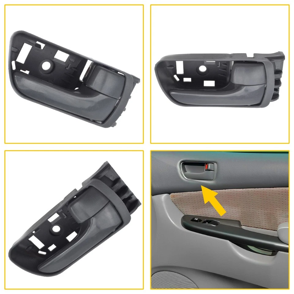 Manija de puerta interior interior gris delantera izquierda derecha para Toyota Sienna Foto 4 de 4