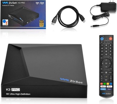 2026 New Verison We2USat K3 Pro 6K Samrt Media Box WiFi-6 HDR10