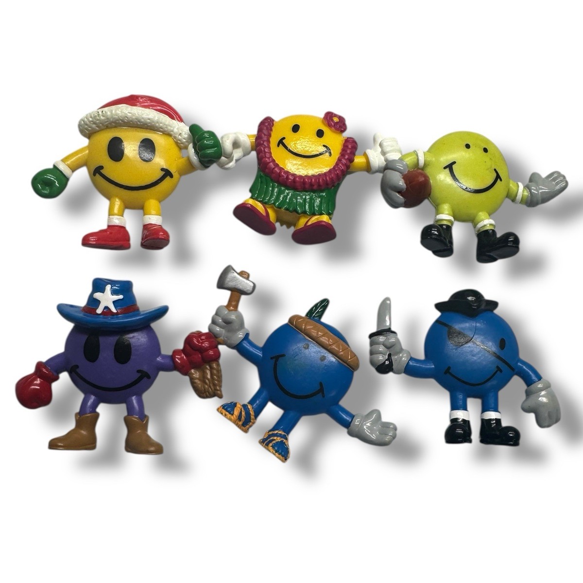Vintage Arbys Mr Men & Little Miss PVC Cartoon Character Toys Lot