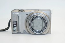 Nikon COOLPIX S9100 12.1MP 18x Optical Zoom silver CCD Digital Camera 90 new