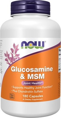 NOW Foods Supplements, Glucosamine & MSM plus Chondroitin Sulfate, 180 Veg Caps