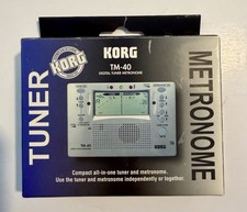 Korg TM-40 Digital Tuner Metronome Compact All In One Tuner Metronome New