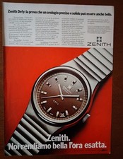 Pubblicità orologio Zenith Defy (1973)