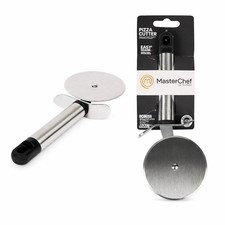 Edelstahl Pizzamesser von MasterChef Pizzaschneider Pizza Rad  Pizzaroller