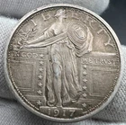 1917 25C Type 1 Standing Liberty Quarter HIGHER GRADE! AU!