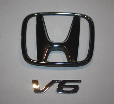 2013 2014 2015 2016 2017 Honda Accord V6 Rear Trunk Deck Lid Emblems Chrome Pair
