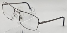 LENTON  RUSBY Designer Eyeglasses Gunmetal Metal Frame 56 17 135 E3