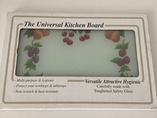 Glass Worktop Saver Protector Work Surface  Small1 30x20cm FRUIT Vintage 1990s