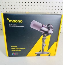 MAONO PD200W Hybrid Wireless Podcast Microphone for PC, Dynamic XLR USB HD Mic