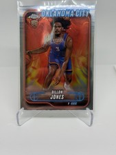 2024-25 Topps Chrome Dillon Jones #189 Oklahoma City Thunder Rookie Card