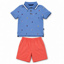 Nautica Boys 2-Piece Polo Short Set Size 2T 3T 4T