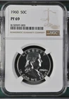 1960 Proof Franklin Half Dollar 50c NGC PF69