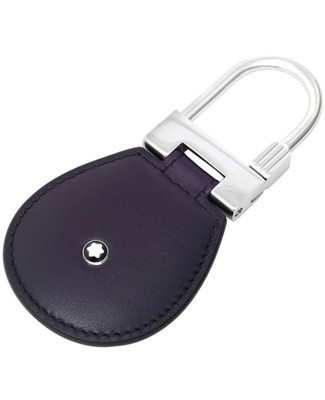 New Montblanc Meisterstück Selection Sfumato Dark Purple Leather Key Fob 114518