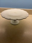 Indiana Glass Vintage Milk Glass Cake Plate