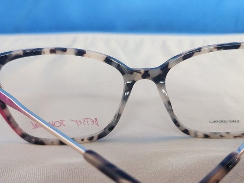 Nuevo marco de gafas para mujer Betsey Johnson edición limitada plástico tortuga 53-16 - Imagen 12 de 17