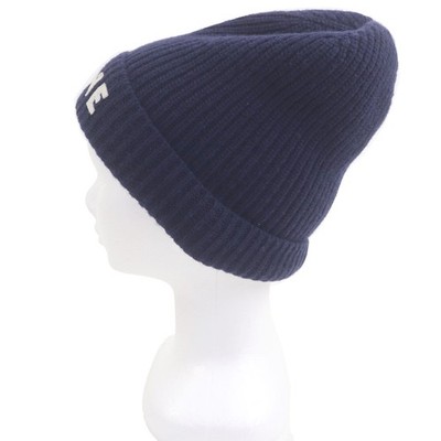 【美品】CELINE BEANIE IN RIBBED WOOL CELINE BEANIE IN RIBBED WOOL - ANTHRACITE | CELINE