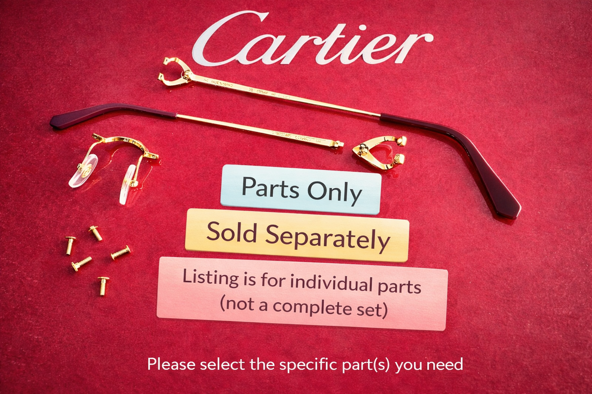 Cartier C Decor Gold Glasses Frames CT0330S PARTS / FULL SET
