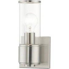 Livex Lighting 17141-91 Quincy Wall Sconce Brushed Nickel
