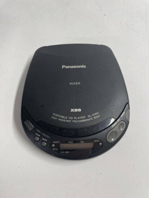 Panasonic MASH XBS SL-S160 Walkman Portable CD Player Vintage 1995 - Tested work