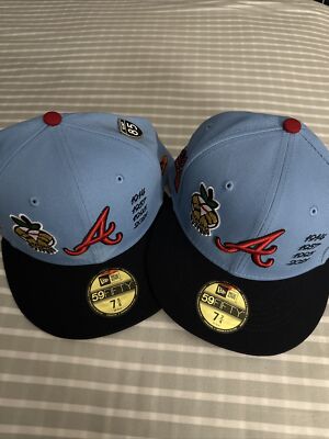 Atlanta Braves, New Era, Navy, Four-Time World Series Champions x Quavo,  59Fifty