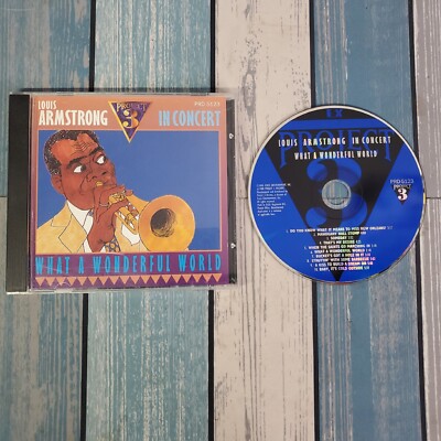 ''What a Wonderful World'' Louis Armstrong in Concert (CD, 1990) Project 3 - CLEAN
