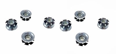 8 Pack Threaded Star Type 1''(OD) Round Tubing Insert 3/8-16 Threads  S72-326