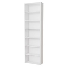 7 Tier Bookcase with Shelving Unit for Storage Bookshelf Living Room Office