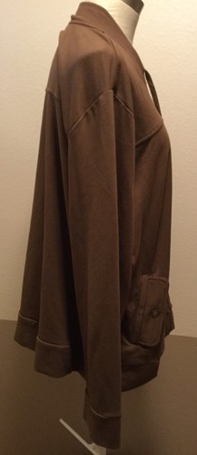 Talbots Established 1947 Damen-Trainingsjacke neu ohne Etikett Petite Brown 3X kostenloser Versand - Bild 4 von 6