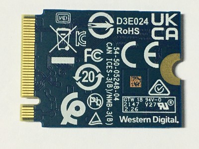 NEW WD PC SN530 M.2 2230 SSD 1TB NVMe PCIe For Microsoft 