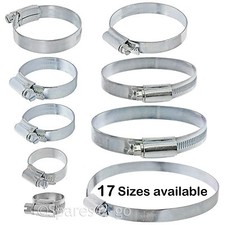 UNIVERSAL Pipe Hose Tube Steel Screw Clip Filter Pump Seal Clamp Small - Large