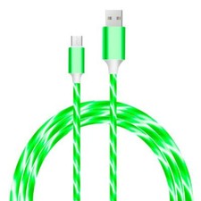 For iPhone /Android /Type C Charging Cord LED Flowing Light Up USB Charge Cable
