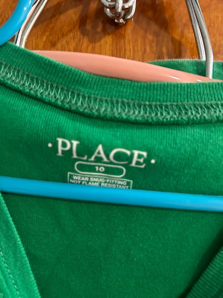 kids place pajamas st patricks day size 10 shamrock - Image 2 of 4