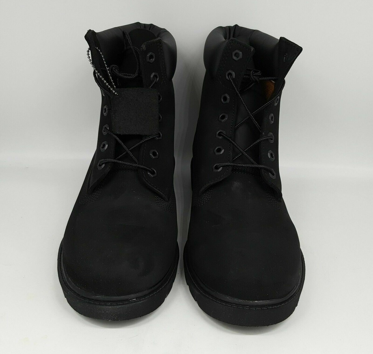 TIMBERLAND MEN'S 6 INCH BASIC WATERPROOF SUEDE BLACK NUBUCK BOOTS